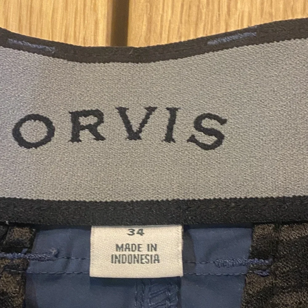 Orvis Quick Dry Stretch Shorts Men's 34 Fishing Hiking blue Performance Cargo